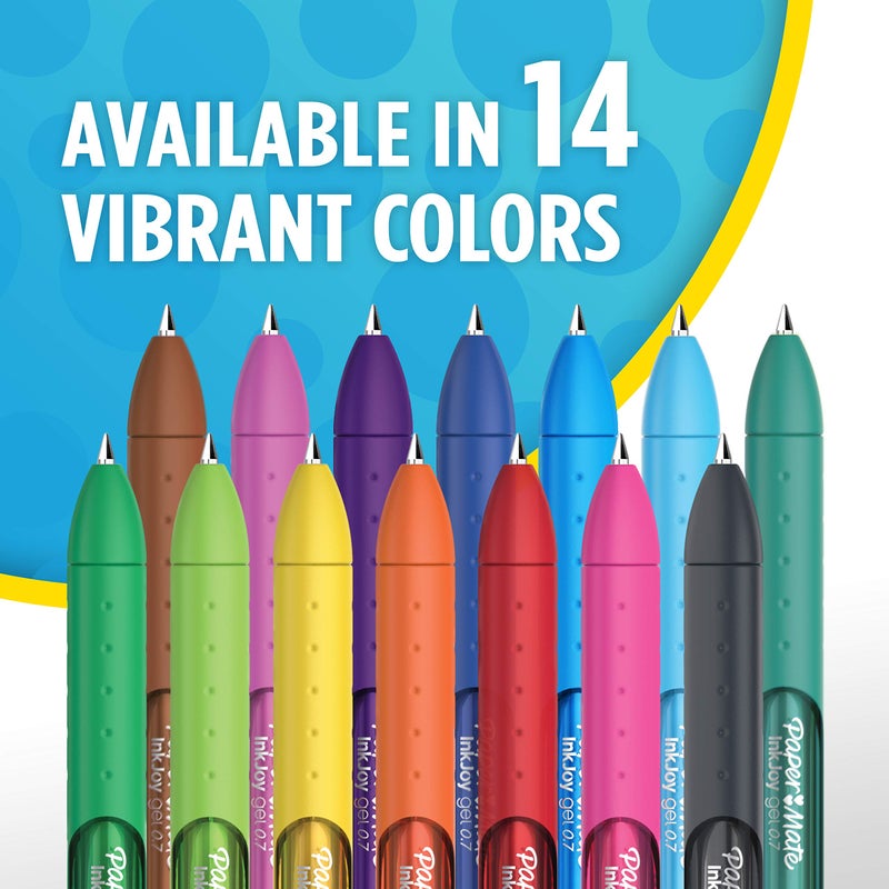 Paper Mate InkJoy Gel Pens Medium Point (0.7mm) Capped, 3 Count, Assorted Colors (2023009) - Image 4